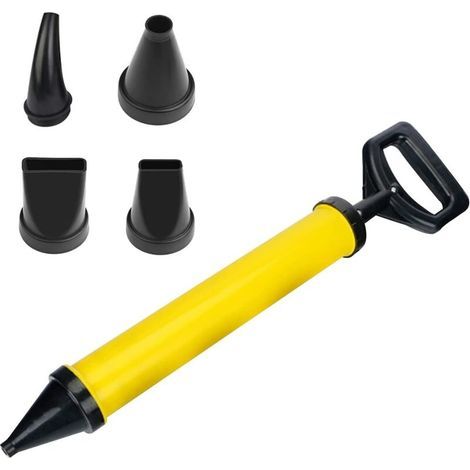 pair Outil de Calfeutrage de Ciment Ensemble de Pompe à Ciment Jointoiement Gunswith Buse Kit de Pulvérisateur de Mortier pour Brique de Pavage de Patio à La Chaux