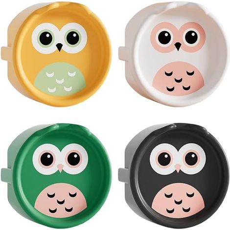 JSSEVN-Cache Prise Bébé, 8 Pcs Protection Prise Electrique Bebe, Hibou en Silicone Protege Prise, Boîte en Silicone,Couvercle Décoratif (1/5)