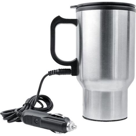 Bouilloire électrique de voiture 450 ml, thermos portable en acier inoxydable (1/5)
