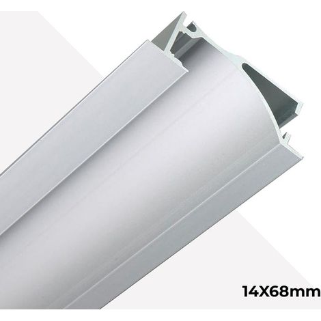 Perfil Empotrable Bañador De Pared Zócalo 14x68mm (2mt) (1/5)
