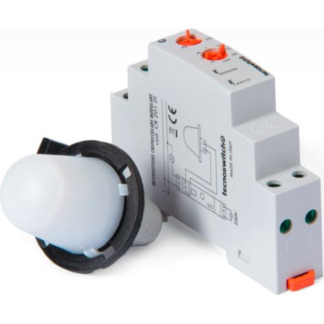 Modularer einstellbarer dämmerungsschalter 1din cr201di automatische beleuchtungssteuerung