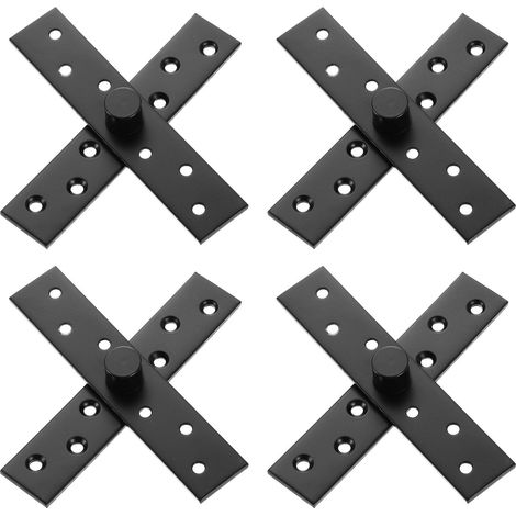4Pcs Pivots Rotatifs 360 Degrés 150 x 29mm Noir (1/5)