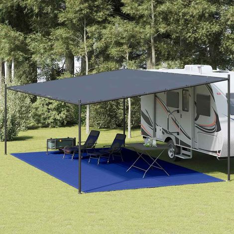 Alfombra para tienda de campaña HDPE azul 400x700 cm