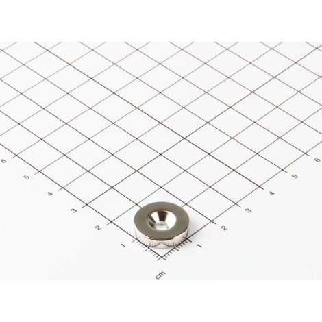 Magna-C Neodym-Ringmagnet Ø16xØ3,5x3,5mm mit konischer Senkung