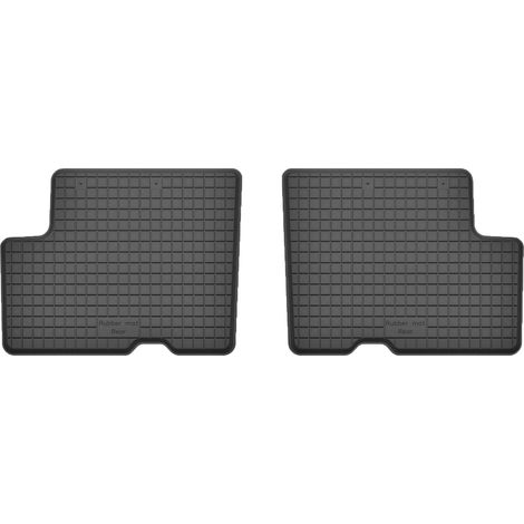 Tapis de voiture arrière en caoutchouc (2 pièces), universels pour : monospace Dacia Dokker (2013-)