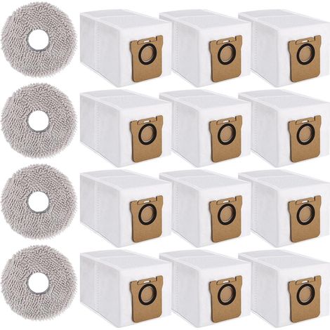 Zubehör-Kit für Dreame L10s Ultra / L10 Ultra / Xiaomi X10+ – 12 Staubsaugerbeutel, 4 Wischmop-Tücher (1/5)
