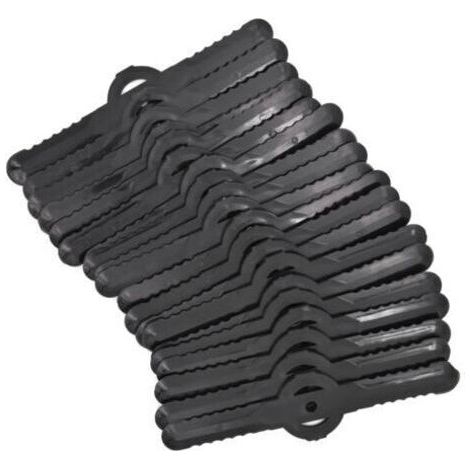 20 pièces Lames en plastique pour Débroussailleuses, 139 mm Lames de Rasoir pour Lawn Mower, Pièces détachées pour Remplacement de Tronçonneuse Sans Fil (Noir) (1/5)