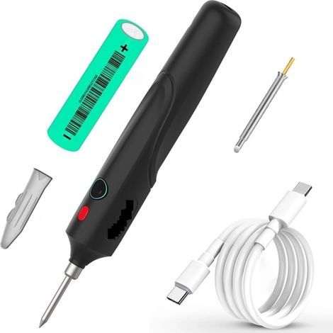 Fer à souder sans fil à contrôle de température à trois vitesses 8W, fer à souder rechargeable à batterie amovible, outil de soudage électronique (1/5)