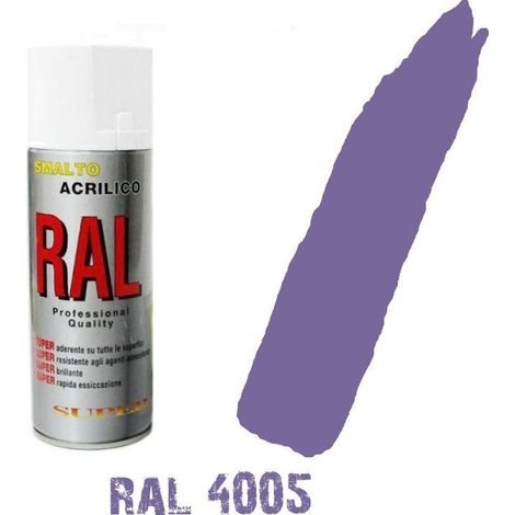 Bomboletta spray viola violetta ral 4005 acrilico vernice brillante lucido