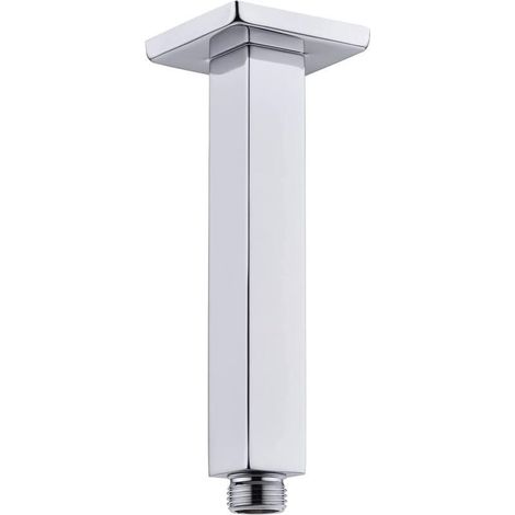 Bras d'extension de douche carré épais en acier inoxydable de 8 pouces, bras de pommeau de douche droit monté au plafond pour pluie au plafond (1/5)
