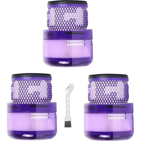 Set di 3 filtri HEPA lavabili per aspirapolvere senza fili SV19/SV12 - Alte prestazioni, materiale resistente, facile sostituzione (1/4)