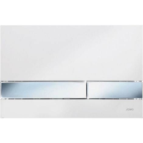 Plaque de commande Exclusive 2.0 blanc brillant chromé