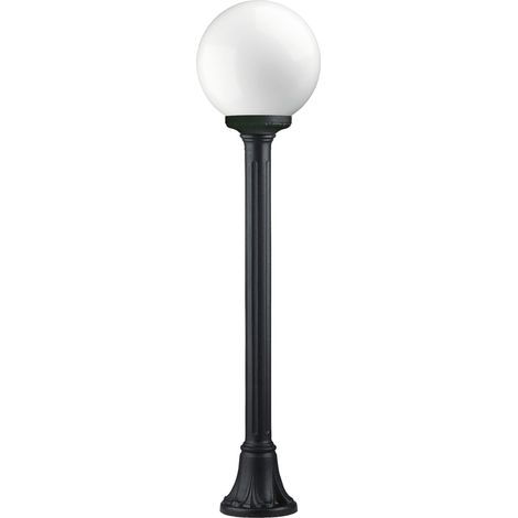 Baliza clásica INDURA GLOBO IP55 E27 70W 1000mm Negro