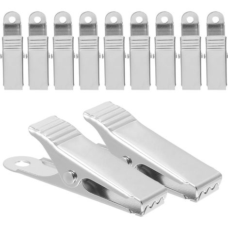 Pince crocodile électrique, 50 pièces, fer, pour électricité (1/5)