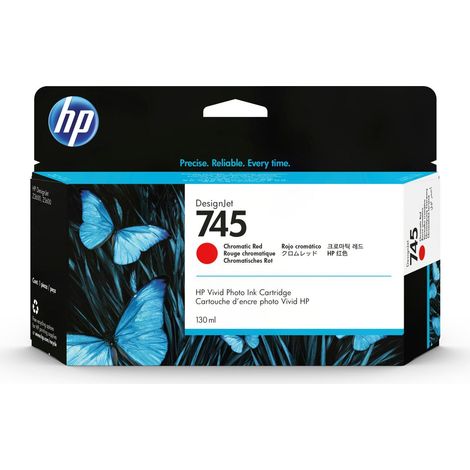 HP 745 130 ml DesignJet Chromatic Red Ink Cartridge Cartuccia d'Inchiostro 1 pz Originale Resa Standard (1/4)