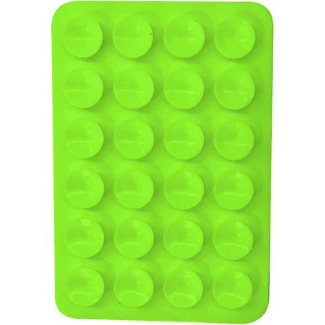 Lot de 5 supports adhésifs à ventouse en silicone pour coques de téléphone, compatibles avec les coques iPhone et Android, support mains libres pour téléphone portable, vert foncé (1/4)