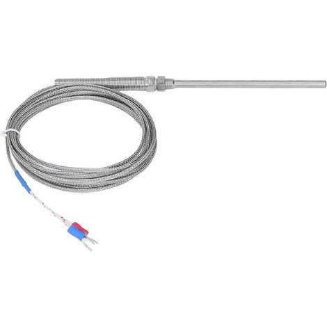 BERM Thermoelement Typ K Temperatursensor 100 mm Sonde 0–400 °C Zubehör für die Messung