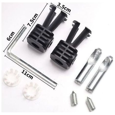 Kit de fijación para inodoros suspendidos de la serie Geberit 4u, tornillos de acero inoxidable. (1/5)
