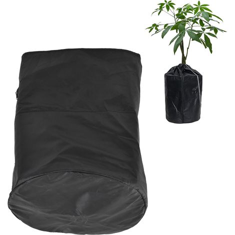 Housse isolante en aluminium pour plantes de jardin, protection contre le froid pour fleurs et arbres, housse de protection contre le gel pour plantes en pot, noire (1/5)