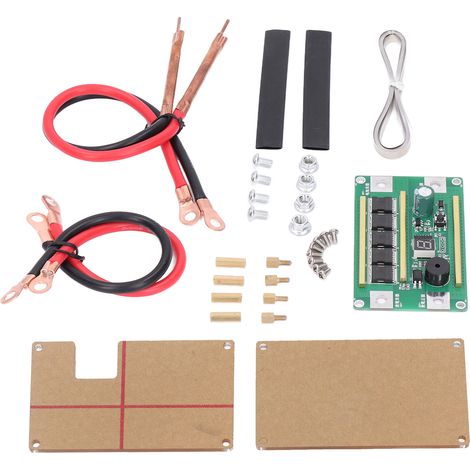Kit de machine à souder par points à monter soi-même (PCB) avec compartiment à batterie, circuit imprimé de soudage et boîtier de protection (1/5)