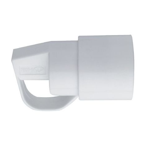 Plastiksteckdose 2p+t-10/16 A weiblich weiß mit Ring