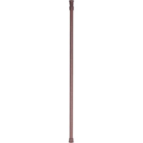 [Tringle télescopique] [Tige de tension] pour rideau Salle de bain Cuisine, Acier carbone, Bois, 21,6 po (54,8 cm), 103g