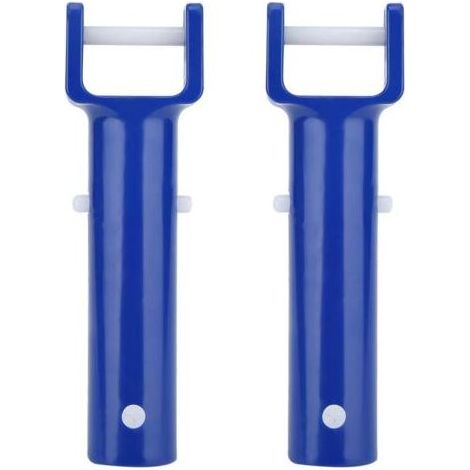 Lot de 2 pinces à poignée bleue pour piscine et spa, accessoires de piscine, tête d'aspirateur flexible pour spa et piscine (1/5)