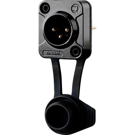 Rean AV RRX3M-Z-012-1 XLR-Steckverbinder Stecker, Einbau Polzahl: 3 Schwarz 1 St.