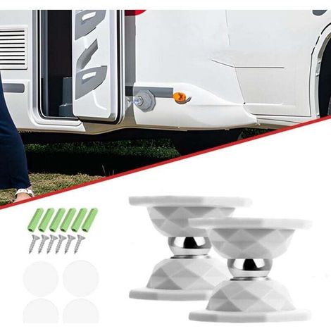 Fermaporta magnetici per camper, confezione da 2, XU, per tenere aperta la porta, fermaporta per camper, roulotte, camper (bianco) - KZQ (1/4)