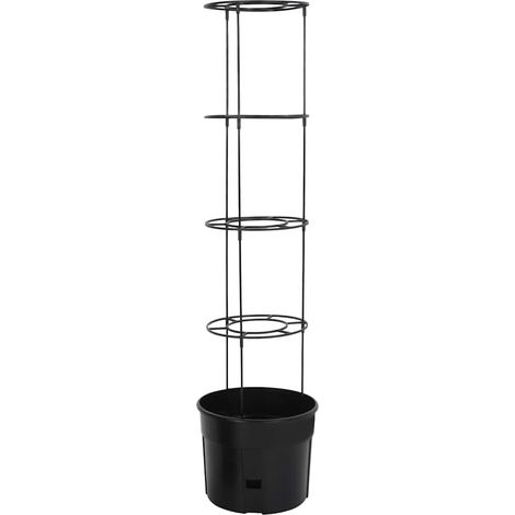 Maison Exclusive - Vaso a Torre per Pomodori Antracite Ø39x150 cm Polipropilene (1/5)