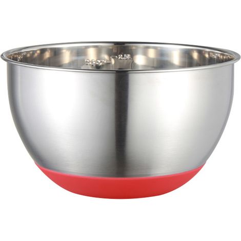 1 bol mélangeur de 22 cm en acier inoxydable 304 avec couvercle hermétique, bols de rangement empilables avec graduations et fond antidérapant, idéal pour la pâtisserie