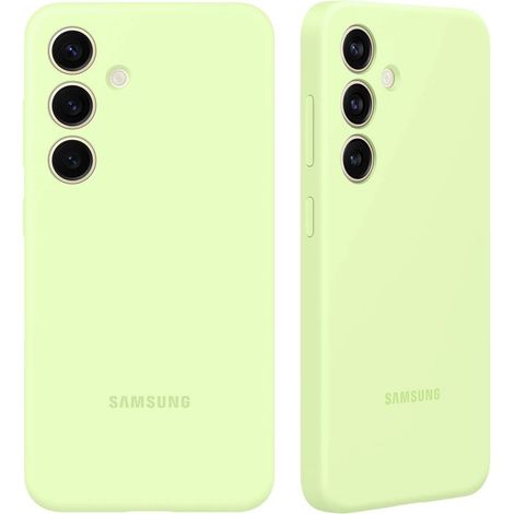 Funda de silicona verde claro/verde claro para Samsung EF-PS926TGEGWW S24+ S926 (1/5)