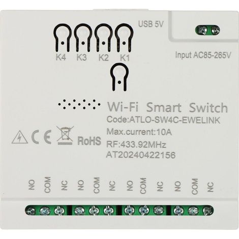 Atlo Interrupteur Intelligente Blanc Wi-Fi Domotique (1/3)
