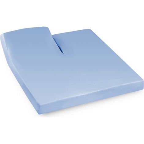 Drap housse relaxation uni coton ALTO - TR Tête relevable uniquement 2x100x210 cm (1/5)