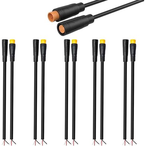 Waterproof Extension Cable Connector 3 Pin for Electric Bike Socket Cable Female and Male 3 Pin Connector for Electric Bike Lighting Bike Projects (1/5)