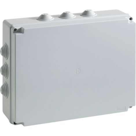 Cassetta di derivazione ip55 grigia 380x300x120 viti metalliche ip55 07 vm bocchiotti b04837 (1/2)