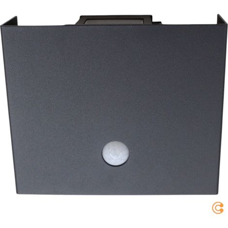 [GEBRAUCHT] B-Ware JUST LIGHT Aussenleuchte Wandleuchte LED Sensorlampe Akku schwarz Aluminium USB (1/2)