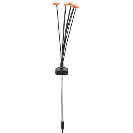Lampe solaire d'extérieur étanche à LED, motif abeille, lumière décorative pour jardin et terrasse, lumière chaude (1/5)
