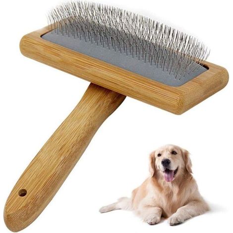 Pet Brosse Chiens et Chats Peigne,Brosse de toilettage pour Animaux de Compagnie Convenant aux Poils Longs et Courts, Outil pour l'épilation des Chiens et des Chats. (1/5)