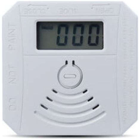 Gas Detector Combination Carbon Monoxide Smoke Detector Battery Operated CO Smoke Detector with LED Flash Display Screen Audible Alarm Audible Warning Pattern (1/4)