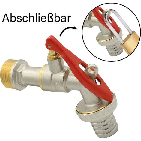 Messing Kugelauslaufhahn 1" Absperrbar (1/5)