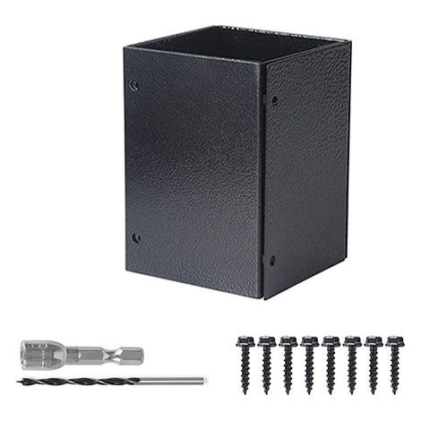 Lntyq – Protecteur de poteau réglable 8,4 à 15,2 cm – Protection contre la pluie et l'érosion – Pour boîtes aux lettres, terrasses, clôtures