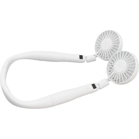 Verstellbarer Nackenventilator mit 3 Geschwindigkeitsstufen, verstellbarem Winkel, LCD-Bildschirm, USB-Aufladung, tragbarer Mini-Hängeventilator (1/5)
