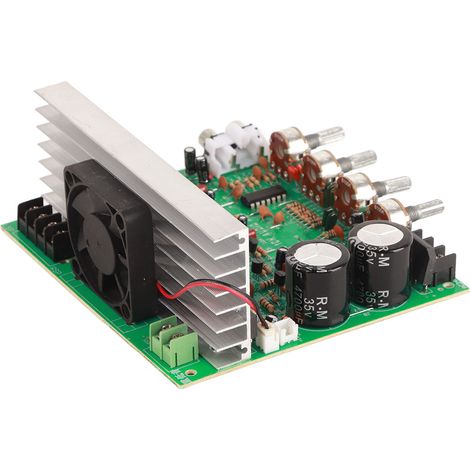 Module d'amplificateur de puissance 2.1 canaux pour caisson de basses 300 W avec potentiomètre de volume haute puissance (1/5)