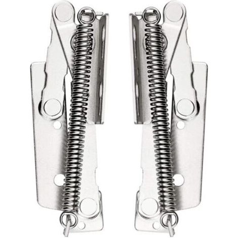 1 paire de charnières à ressort à 80 degrés pour portes d'armoires, charnières de levage pour armoires de cuisine, charnières de levage avec ressorts en acier - capacité de charge maximale 10 kg. (1/5)