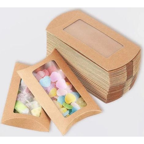 Scatole a gondola natalizie / Dolci di Buon Natale / Scatola a forma di casetta di cioccolato incl. nastro di raso, scatole di cartone, scatole per dolcetti, confezioni regalo, gas (1/5)