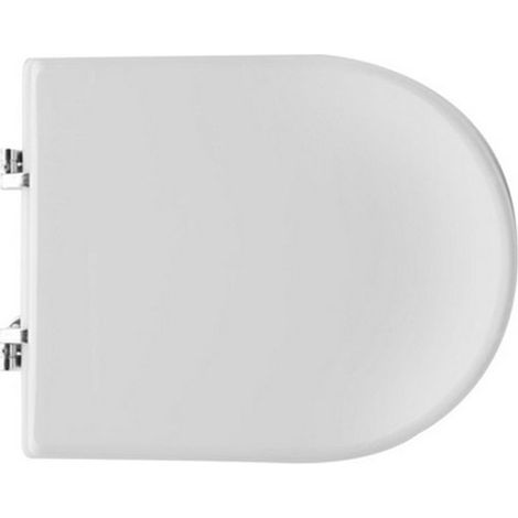 Abattant WC pour vase Olympia Federica 43,3 - 47,3 x 35,7 cm abattant WC avec charnie'res re'glables et abattant en bois moule' (1/3)