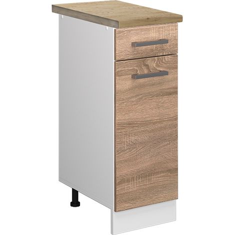 Mobiletto base per cucina R-Line, Sonoma, 30 cm , PL Rovere, Vicco