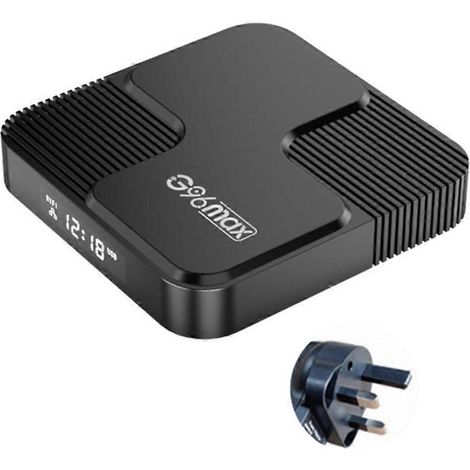G96max H618 Top Box Android Box Dual WiFi Signal TV-Box für Android 12.0 – UK-Stecker – 4 GB RAM, 64 GB Speicher