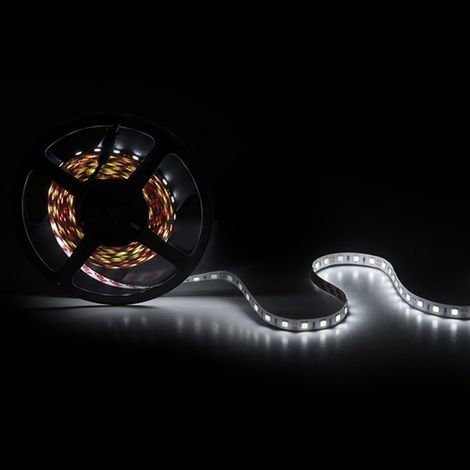Bande de 300 LED 60W 14100Lm 2700ºK SMD5252 12VDC IP20 x5M 50 000H [WM-5252-300-WW] -Blanc Chaud (1/5)